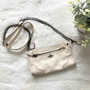 Coach Leather Chain Crossbody